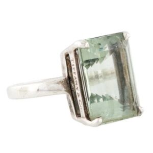 Tiffany & Co. Sterling Silver Prasiolite Ring size 5
